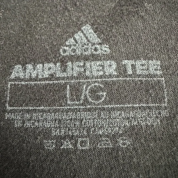 Adidas Women’s Amplifier Tee Black Logo Graphic T-Shirt Size L | Athletic Casual - Picture 7 of 7